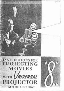 Universal Camera Co Universal PC 500 manual. Camera Instructions.